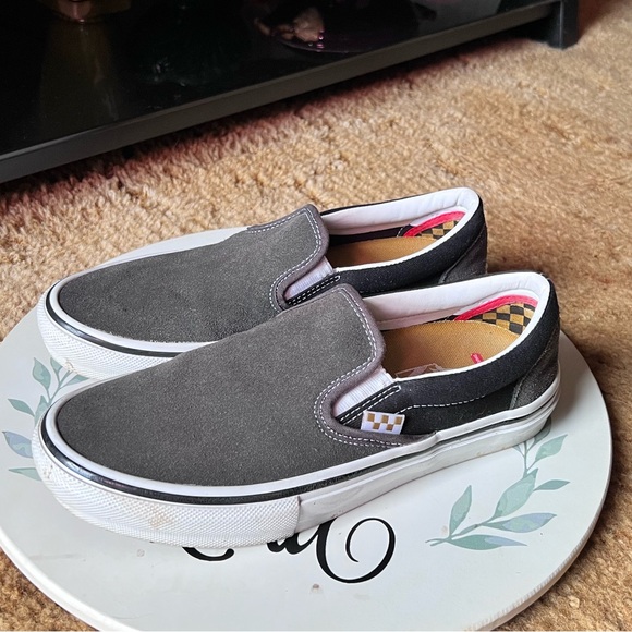 Men’s Van Skate Slip On Raven/Black Skate Shoes size 7.5. - Picture 7 of 17